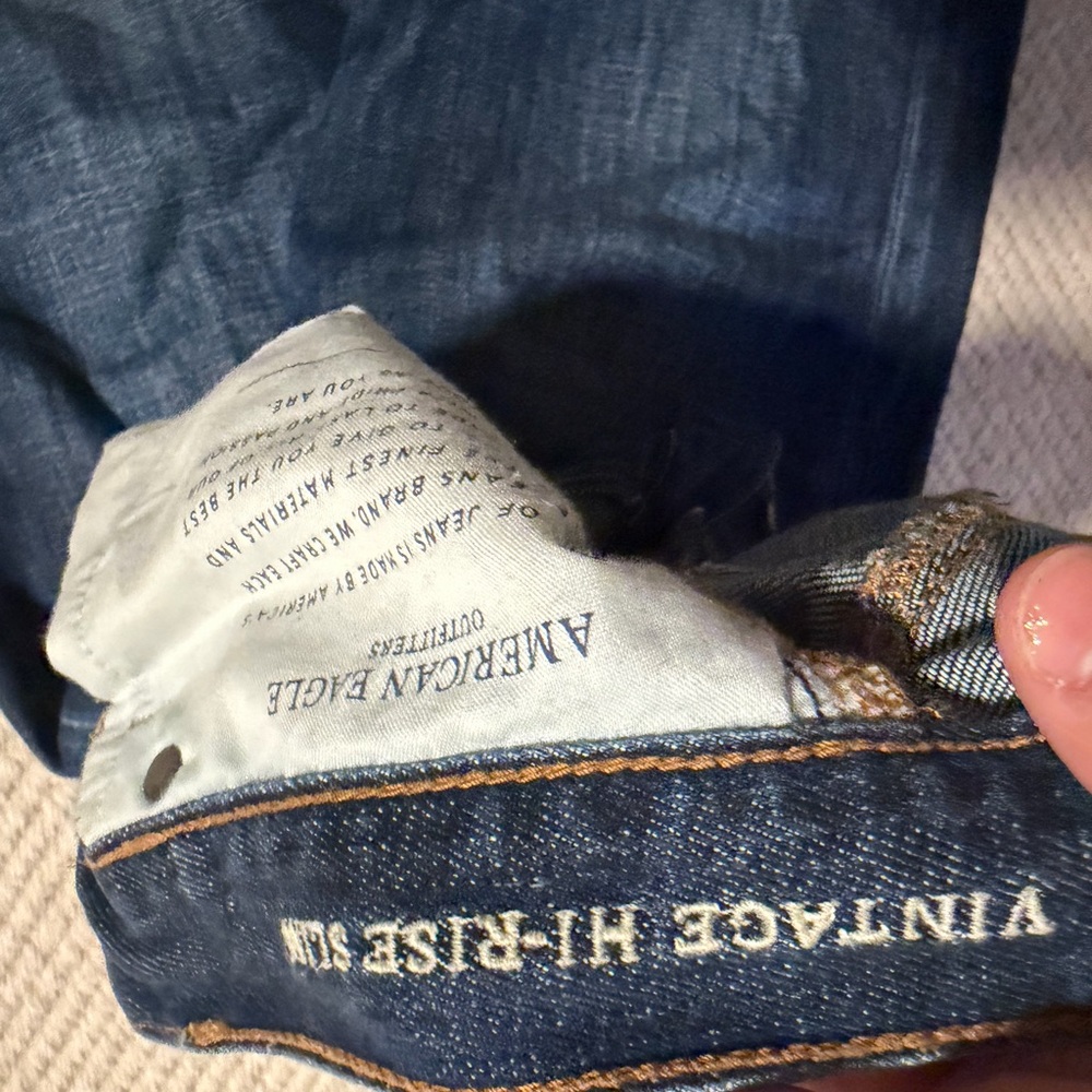 American Eagle Outfitters Blue Straight Leg Jeans